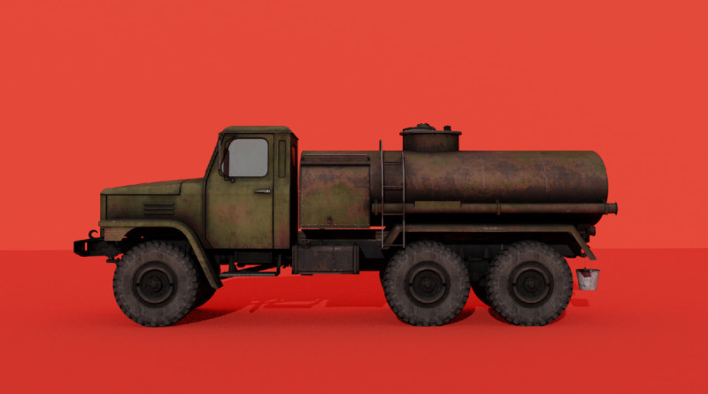 C-EQ2081 Military Truck Modelo 3D .c4d .max .obj .3ds .fbx .stl .blend 