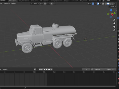 C-EQ2081 Military Truck Modelo 3D
