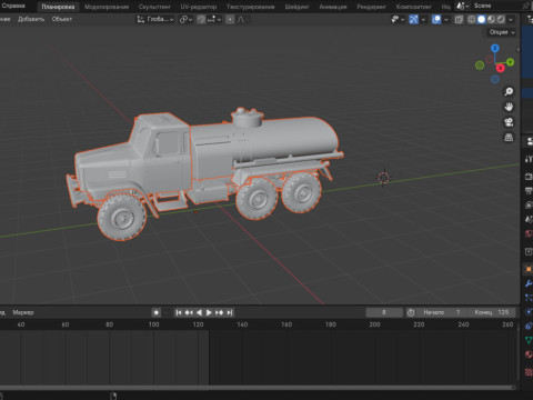 C-EQ2081 Military Truck Modelo 3D