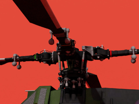 MBB BO 105 CB-2 Helicopter 3D मॉडल