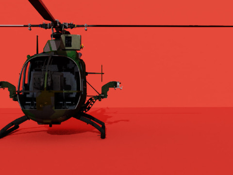 MBB BO 105 CB-2 Helicopter 3D मॉडल