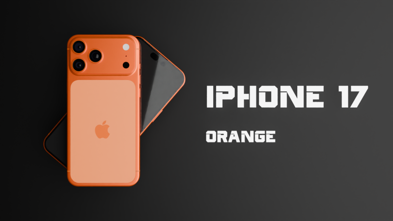 Iphone 17 pro max space orange Model 3D .c4d .max .obj .3ds .fbx .stl .blend