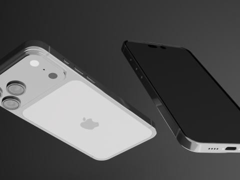 Iphone 17 pro max white 3D मॉडल