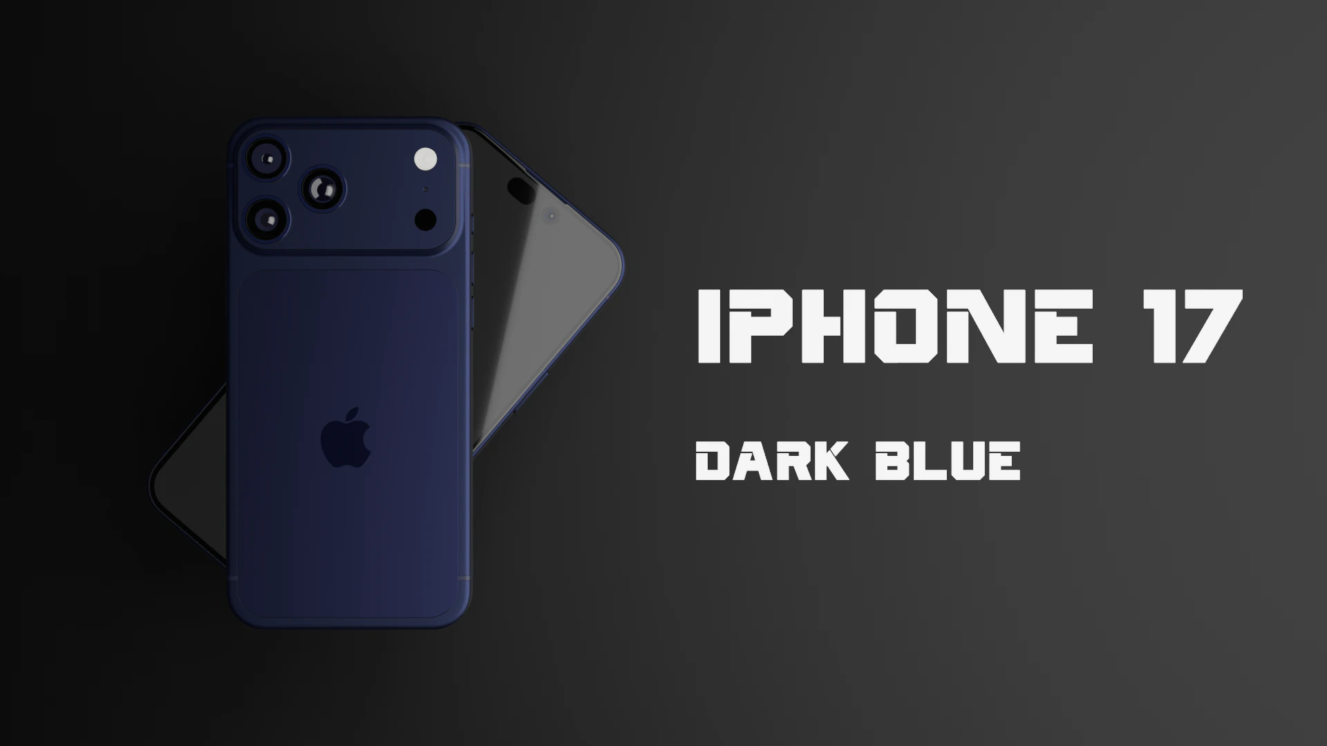 Iphone 17 pro max dark blue 3D Model .c4d .max .obj .3ds .fbx .stl .blend 