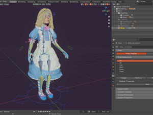 Toon Girl Alice 3D Model