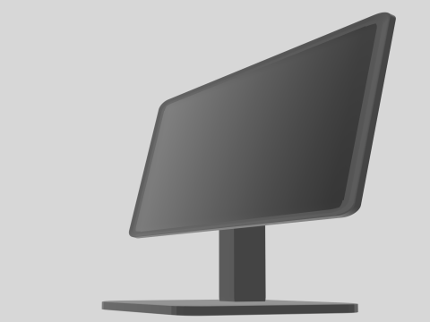 LowPмонітор 3D Модель