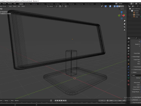 LowPmonitor 3D Model