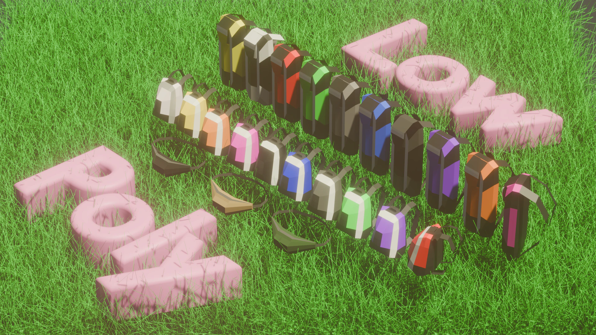 Back Pack assets 3D Model .c4d .max .obj .3ds .fbx .stl .blend 