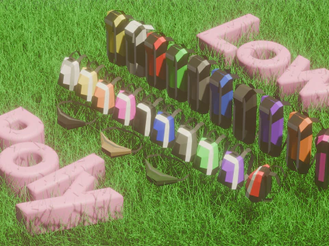 Sırt &Ccedil;antası varlıkları 3D Model