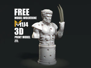 Wydruk 3D Wolverine Bust stl Model do druku 3D