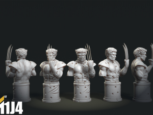 Wolverine Bust 3D print stl 3D 打印模型