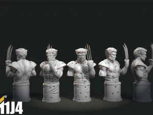 Wolverine Bust 3D print stl 3D Print Model