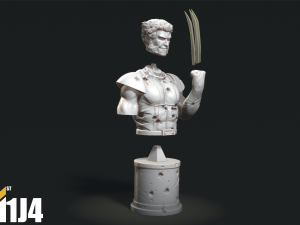Wolverine Bust 3D print stl 3D 打印模型