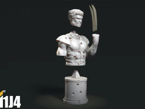 Wolverine Bust 3D print stl 3D Print Model