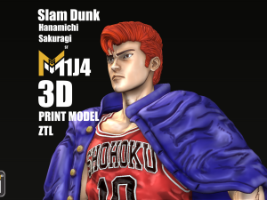 Hanamichi Sakuragi Statue Print Stl 3D Print Model