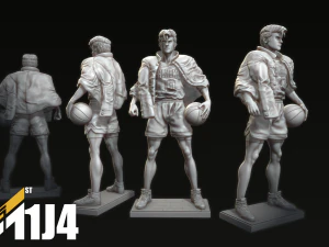 Hanamichi Sakuragi Statue Print Stl 3D Print Model