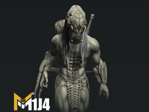 Feral predator 3D print model ztl Model Cetak 3D