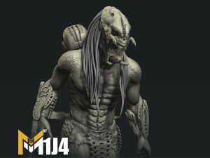 Feral predator 3D print model ztl Model Cetak 3D