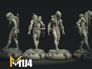 Feral predator 3D print model ztl Model Cetak 3D