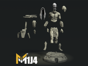 Feral predator 3D print model ztl Model Cetak 3D