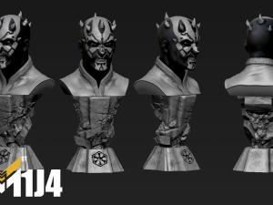 Darth Maul Statue Print Stl 3D Print Model