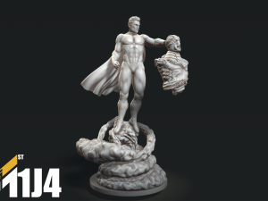 Omni-Man Statue Print Stl 3D Baskı Modeli