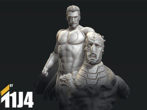 Omni-Man Statue Print Stl 3D Baskı Modeli