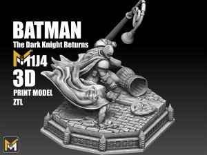The Dark Knight Returns 3D Statue stl 3D Print Model