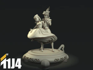 Ariel S Music Box The Little Mermaid Statue 3D Print Stl 3D Print Model