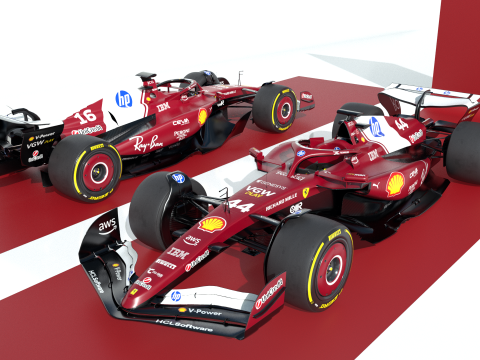 F1 Ferrari SF-25 2025 3D 模型