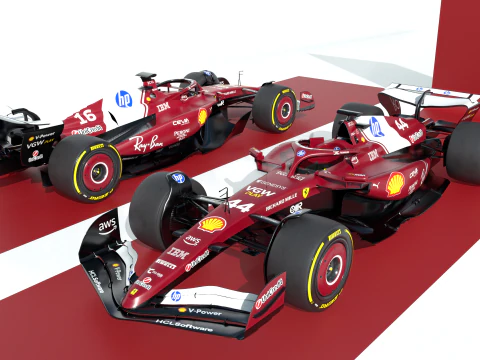 F1 Ferrari SF-25 2025 3D Model