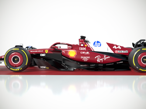 F1 Ferrari SF-25 2025 3D 模型