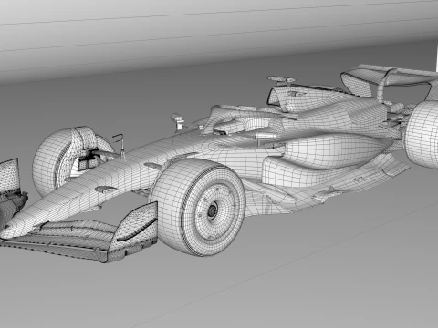 F1 Ferrari SF-25 2025 3D Model