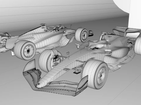 F1 Ferrari SF-25 2025 3D Model