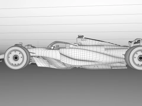 F1 Ferrari SF-25 2025 3D Model