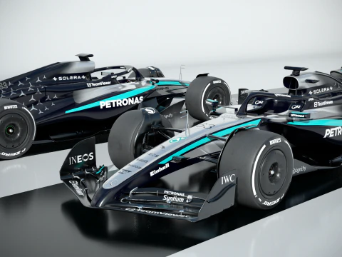 Mercedes F1 W16 2025 Modelo 3D