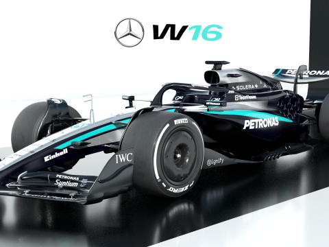 F1 Mercedes W16 2025 Modelo 3D
