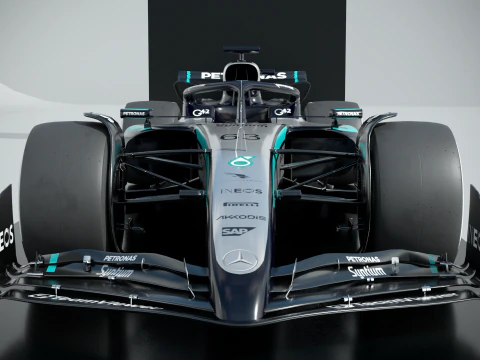 F1 Mercedes W16 2025 3D Model