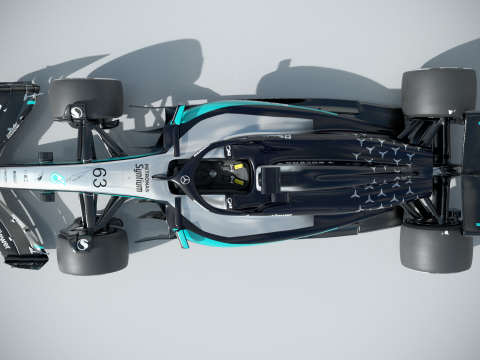 F1 Mercedes W16 2025 Modelo 3D