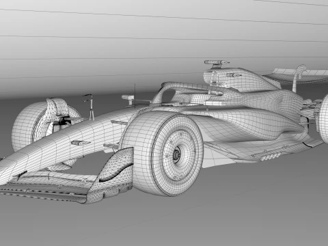 F1 Mercedes W16 2025 3D Model in Racing 561830 | 3DExport