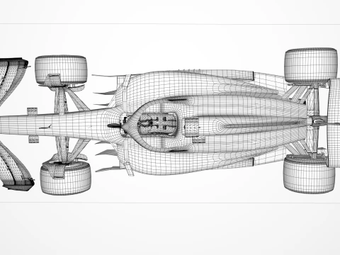 F1 Mercedes W16 2025 3D Model