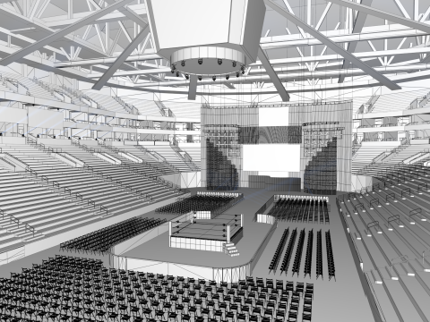 WWE Stadium 3D 模型