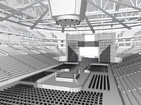 WWE Stadium 3D Model