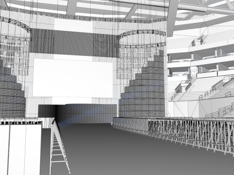 WWE Stadium 3D 模型