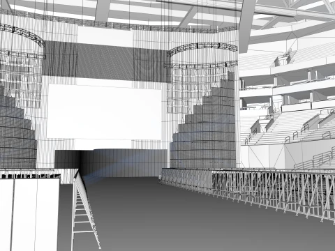 WWE Stadium 3D Model