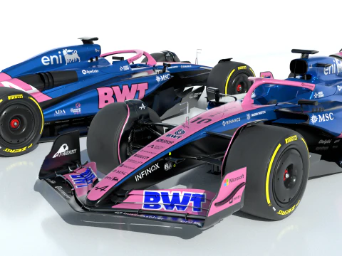 F1 알파인 A525 2025 3D 모델