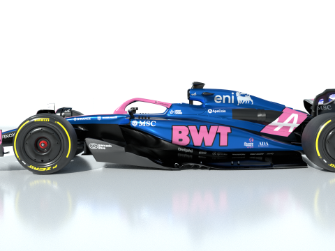 F1 Alpine A525 2025 3D 模型