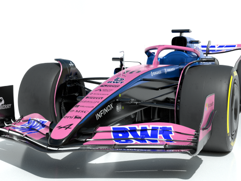 F1 Alpine A525 2025 3D 模型