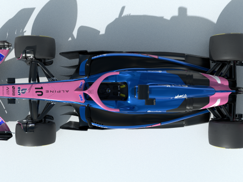 F1 Alpine A525 2025 3D 模型