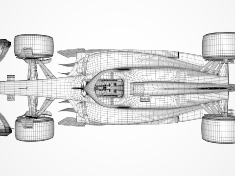 F1 Alpine A525 2025 3D 模型